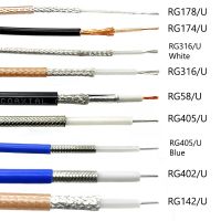 NEW RF Coaxial Cable RG178 RG174 RG316 RG58 RG142 RG405 RG402 Wire Low Loss 50Ohm 1meter Long