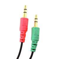 II 3.5mm 2 in 1 Female To Dual Male Earphone Headset PC Adapter Audio Cable