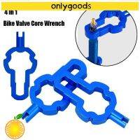 ONLY 12pcs Multifunction Valves Core Wrench Accessories Disassembly Installation Tool Bicycle Valve Tools 4 IN 1 Portable Repair Blue MTB Road Bike Removal Parts