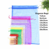 10pcs 15x20 17x23 20x30cm Gift Bag Jewelry Packaging Organza Bag Pouches Jewelry Packing Bag Birthday Party Decorations Supplies