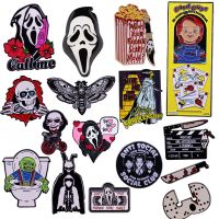 【DT】hot！ 90s Horror Movie Collection Enamel Pin Brooches Badge Lapel Pins Men Jewelry Accessories