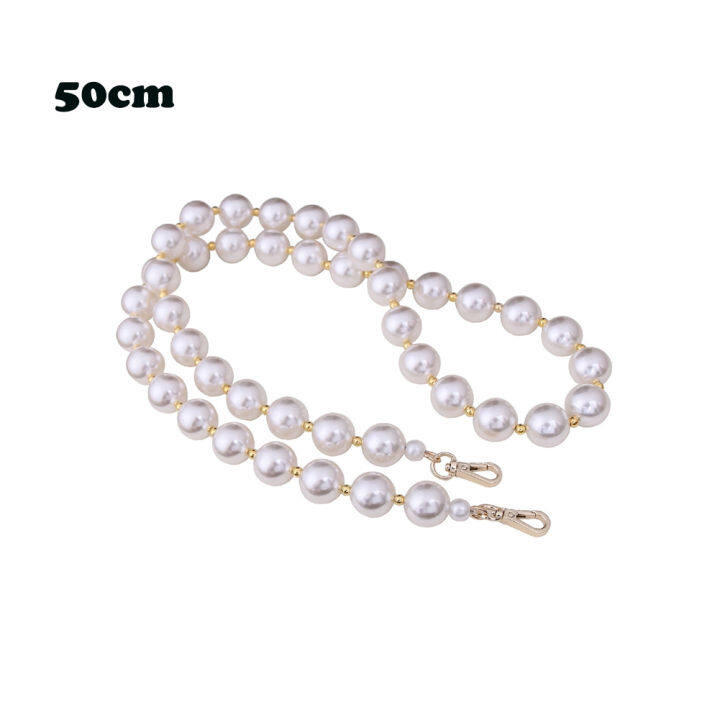 45cm Pearl Strap For Bag Handbag Handle DIY Purse Replacement