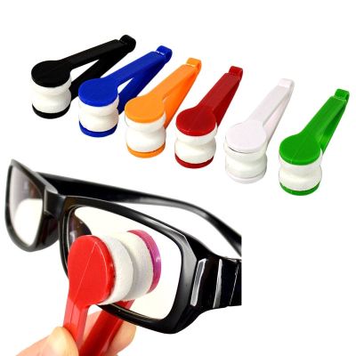 hot【DT】♤♞۞  1pc Multifunctional Glasses Cleaning Rub Eyeglass Sunglasses Spectacles Microfiber Cleaner Brushes Wiping Tools