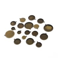 10Pcs 10-25mm Cabochon Base Tray Bezels Blank Gold celet Setting Supplies For Jewelry Making Findings Accessories