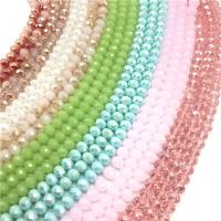 hotx【DT】 3x4mm/4x6mm/6x8mm Rondel Beads Faceted Glass for Jewelry Making Diy Accessories Findings