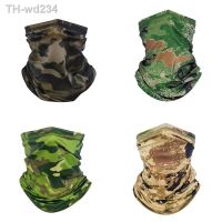 Men/Women UPF 50 Camouflage Fishing Face Cover Sun Protection Anti-UV Scarf Outdoor Fishing Neck Gaiter Face Mask Breathable