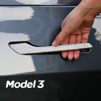 Car styling Accessories for Tesla model 3 steering wheel trunk logo door handle camera diamond Emblem metal Decorative stickers