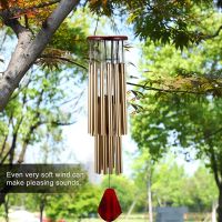 กระดิ่งลมแฮนด์เมด27หลอดสำหรับตกแต่งภายนอก Tuned Hummingbird Wind Chim