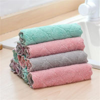 【cw】10pcs Super Absorbent Microfiber Kitchen Dish Cloth High-efficiency Tableware Household Cleaning Towel Kitchen Tools Gadgets