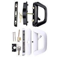 ☬❀ Balcony Glass Single Side with Key Zinc Alloy Sliding Door Handle Reversible Mortise-Style Locks Drop Shipping