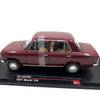 D Iecast 1:18 Sacle ล้อแม็กสำหรับคลาสสิก1971 Murat 124รถรุ่นของเล่นโลหะคอลเลกชันตกแต่ง