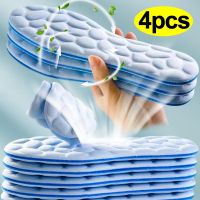 2/4pcs Soft Massage Memory Foam Insoles for Sport Running Shoes Sole Breathable Cushion Pads Women Men Feet Orthopedic Insoles Shoes Accessories