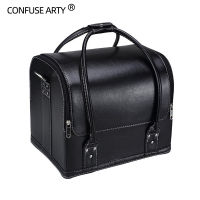 Professional large multi-storey cosmetic bag large-capacity with makeup box Multifunction nail tattoo machine cosmetic case