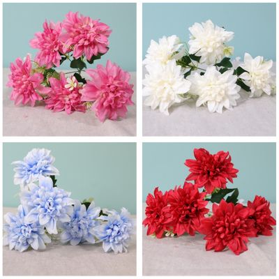 Bunga hiasan High-Grade Dahlia Artificial Flower Fake Flower Wedding Office Home Decor Party DIY Decoration
