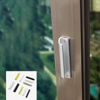 1pc Aluminum-Alloy Door Handle With 2 Screws Push Pull Balcony Gate Window Pull Wood Sliding Door High Strength Handle Furniture Door Hardware Locks