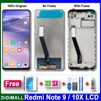 100% จอ Lcd แบบดั้งเดิมสำหรับ Xiaomi Redmi Note 9สัมผัสหน้าจอ LCD จอสำรองสำหรับ Redmi Note 9 M2003J15SC M2003J15SG จอ Redmi10X