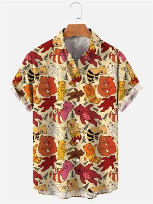 เสื้อฮาวายชายเสื้อรูปการ์ตูนวินเทจเสื้อผ้าหน้าร้อนโอเวอร์ไซส์สำหรับผู้ชายเสื้อ Y2k พิมพ์ลาย3D ราคาไม่แพง