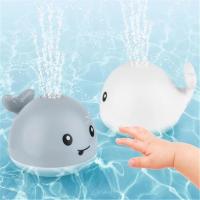 Baby Light Up Bath Tub Toys Whale Water Sprinkler Pool Toys for Toddlers Infants Whale Water Sprinkler Pool Toy