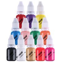 OPHIR 12 Colors Airbrush Nail Art Inks Airbrush Nail Pigments For Nail Stencils Painting 10ML/Bottle Nail Tools _TA098(1-12)