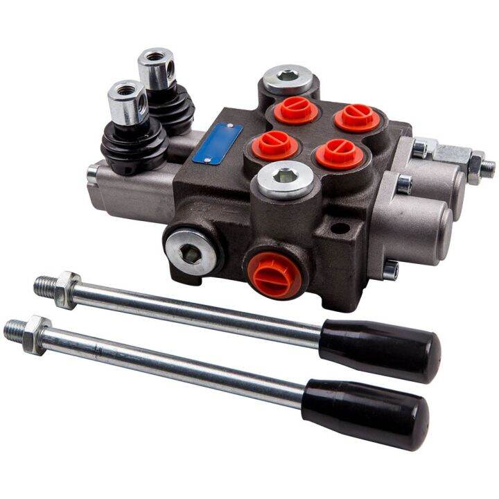 2 Spool Hydraulic Directional Control Valve 11GPM Adjustable for ...