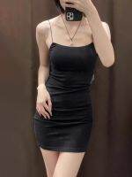 Zaraˉ2023 summer new womens clothing sexy straight collar short mini tight suspender dress 4174328