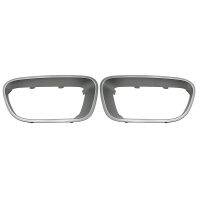 1Pair Silver Bumper Decorative Frame for Citroen C5 Aircross 9817829477 9817829377 Silver