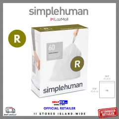 20 simplehuman Size R Custom Fit Bin Liners 10L