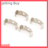 Jettingbuy】ที่ใส่หลอดนีออน T8แบบแฟลชเซล4ชิ้นที่เสียบคลิปยึดเต้ารับสีเงิน