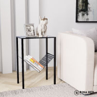 RINA HEY THUNDER/45 โต๊ะกลาง โต๊ะข้าง โต๊ะอเนกประสงค์ COFFEE &amp; END TABLES W45 x D30 x H65 cm – สี ดำ