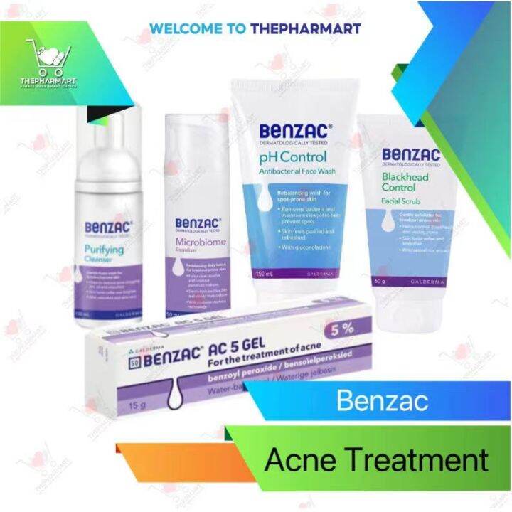☸ Benzac AC 5 Water Base Gel (Treatment of Acne) Benzac ifying ser