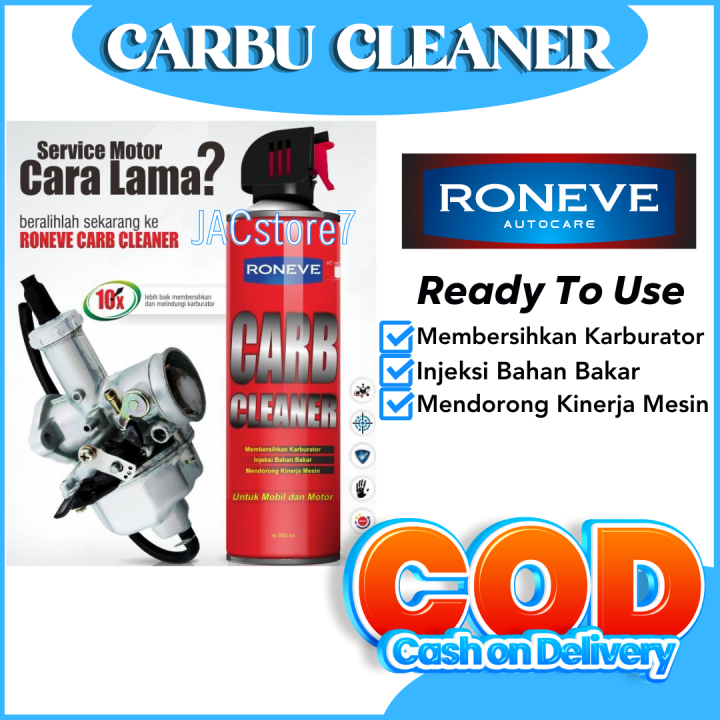 JACstore7 RONEVE CARBU CLEANER 500ML CARB & FUEL INJECTION CLEAN ...