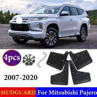 แผ่นบังโคลนรถสำหรับ Mitsubishi Pajero Montero 4X 2007 ~ 2020บังโคลนอุปกรณ์เสริมแผ่นกันโคลน