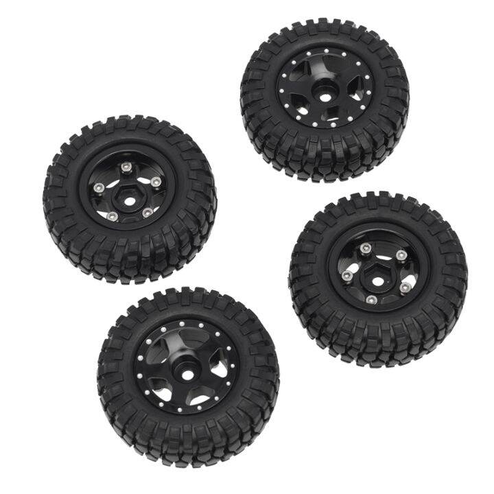 4pcs-wheel-shell-with-tire-replacement-parts-for-scx24-jeep-gladiator-1-24th-4wd-off-road-truck-model-black