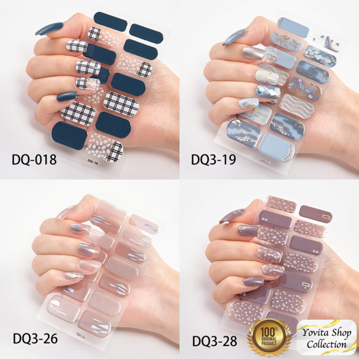 14Pcs/Stiker Kuku Murah / Nail Art Sticker / Nail Art Stiker / Nail Art