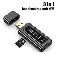 USB บลูทูธเข้ากันได้5.0รับส่งสัญญาณจอแสดงผล LED เครื่องเล่น MP3 Aux รถ FM ทีวี PC TF เสียงสเตอริโออะแดปเตอร์บ้านลำโพง