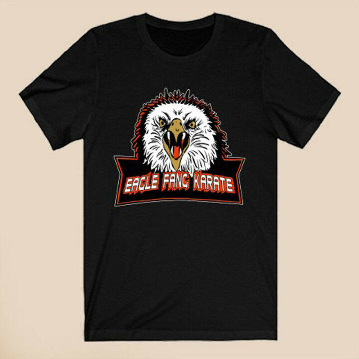 Cobra Kai Eagle Fang Karate Kid logo men's black T-shirt | Lazada PH