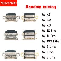 50ชิ้นออริจินัลเหมาะสำหรับ Xiaomi Mi 12 11T 11 10 9T 9 8 Lite A3 Se A2 A1ไมโคร USB ชาร์จสายแพเต้ารับช่องเสียบเครื่องชาร์จ