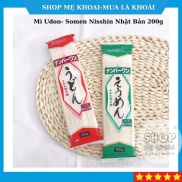 Nhật Bản Mì Udon- Somen tách muối Nisshin 200g cho bé ăn dặm