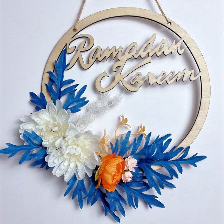 eid-ramadan-kareem-wreaths-10-inches-artificial-small-white-flowers-spring-hanging-wreath-islam-mubarak-for-front-door