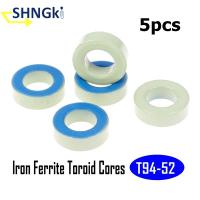 5pcs 75μo T94-52 Iron Ferrite Toroid Cores For Inductors Iron powder Core Blue Green Ring 24mm x 14mm x 8mm Electrical Circuitry Parts