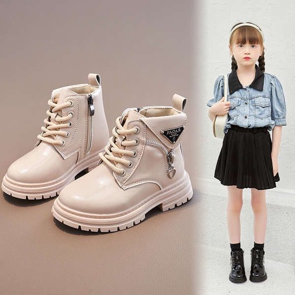 รองเท้าบูทเด็กผู้หญิง-girls-martin-boots-spring-autumn-2023-รองเท้าบูทเดี่ยวใหม่รองเท้าบูทสั้นหญิงอังกฤษแสดงรองเท้าบูทเด็กผู้ชายรองเท้าหนังขนาดเล็ก