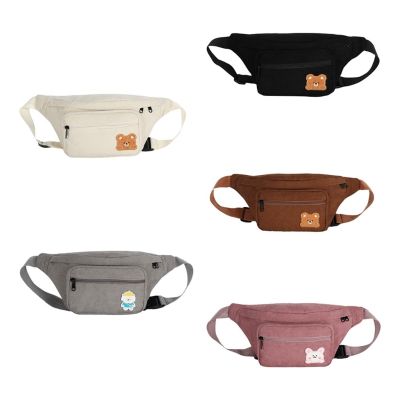 Belt Bag Women Girl Fanny Pack Cycling Outdoor Zipper Chest Bag 5 Color Optional 【MAY】