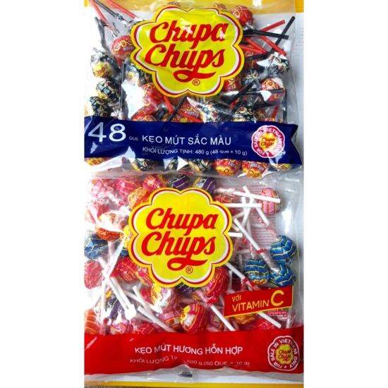 Kẹo mút hương hỗn hợp chupa chups 50 que x 10g - ảnh sản phẩm 3