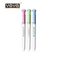 YOYA ปากกาลูกลื่น 2 สี 0.5 มม รุ่น 1243 / หมึกน้ำเงิน-แดง