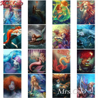 5D Diy Marine Life Landscape Diamond Painting Mermaid Anime Movie Mosaic Art Cross Stitch Kits Mosaic Home Decoration Wall Paste