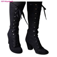 Agafgadf Botas De Vaqueiro Redondas พารามัลเฮอร์ Salto Botas Com Cordoes Sapatos Vintage Moda Inverno