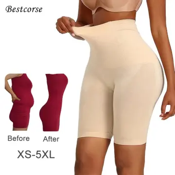 Shapewear for Women High Waisted Body Shaper Shorts Tummy Control Thigh  Slimming Shapewear, Beige, XS 