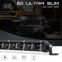 6D LED Light Bar 7 13 20 26 32นิ้ว Offroad Slim LED BAR ขับรถอัตโนมัติหมอกโคมไฟสำหรับ Niva lada. 4x4 SUV A 12V 24V