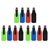 12 Pack Beer Bottle Insulator Sleeve Keep Drink Cold,Zip-Up Bottle Jackets,Beer Bottle Cooler Sleeves,Neoprene Cover