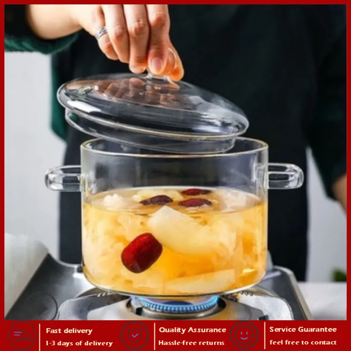 Borosilicate Glass Microwavable Oven Safe Instant Noodle Cooking Pot